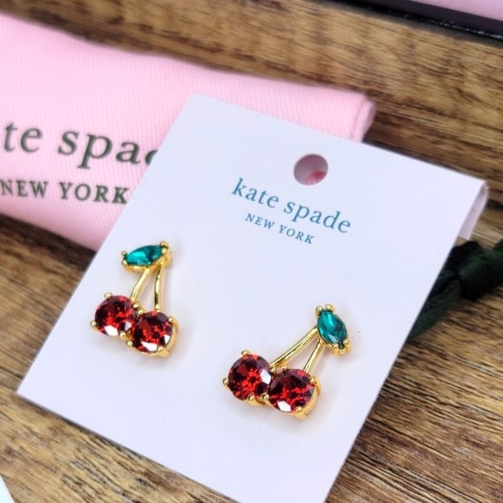 KATE SPADE ♠️ • Ma Cherié Cherry Earrings